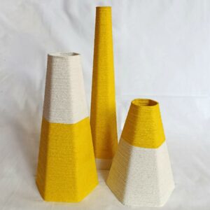 Vases Hédrane Jaune