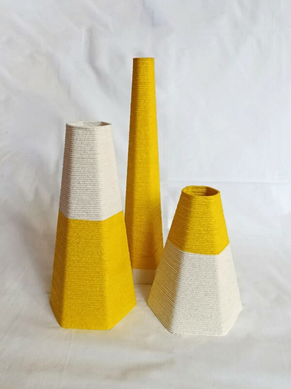 Vases Hédrane Jaune