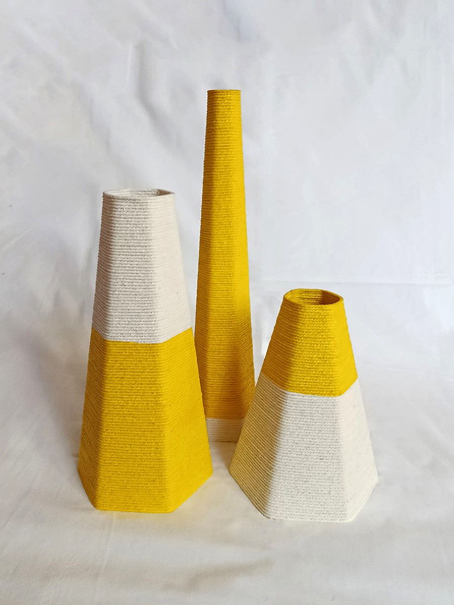 Vases Hédrane Jaune – Image 1