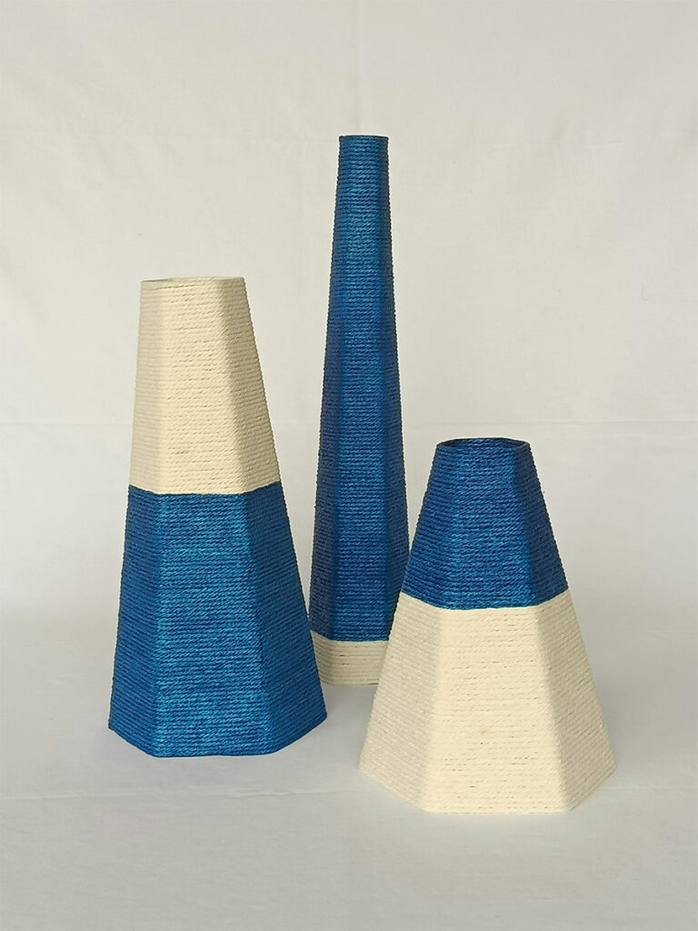 Vases Hédrane Bleu