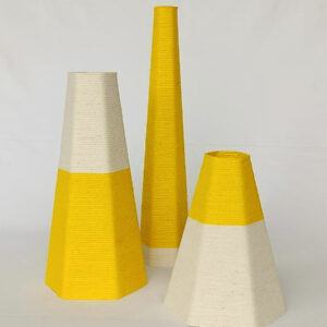 Vases Hédrane Jaune
