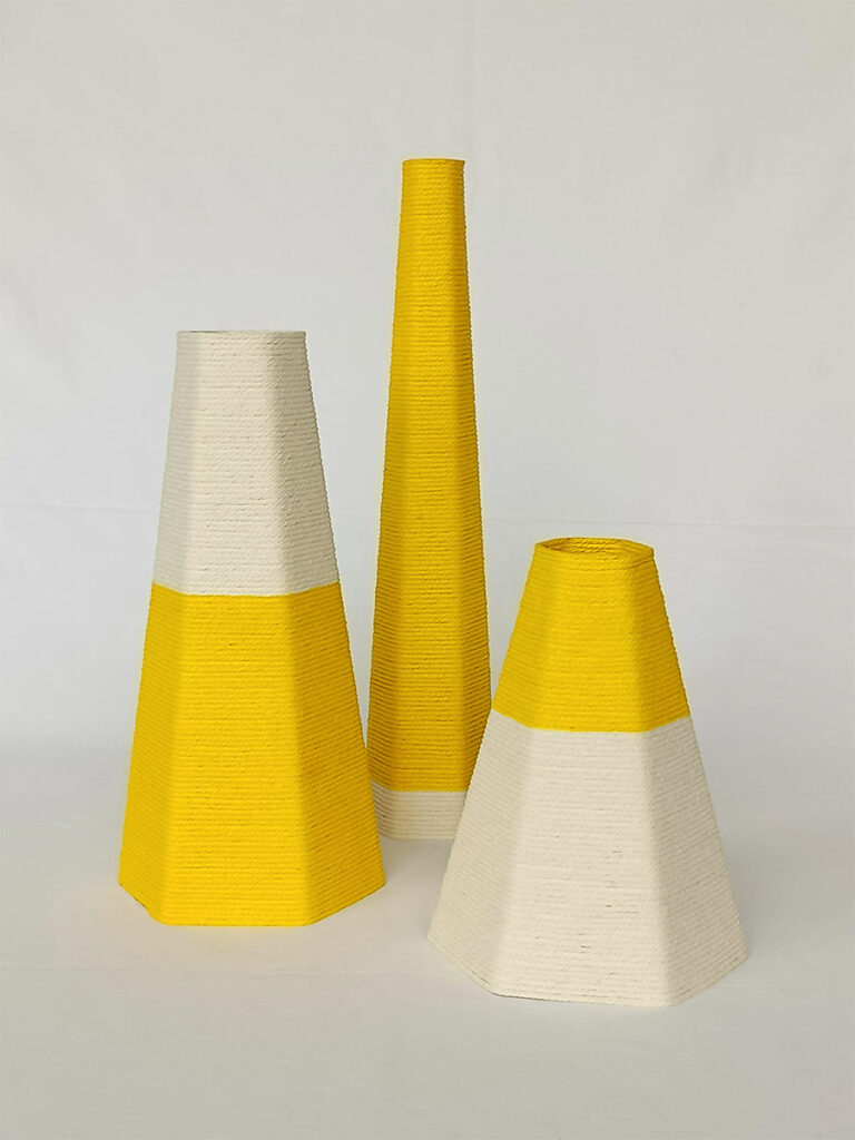 Vases Hédrane Jaune
